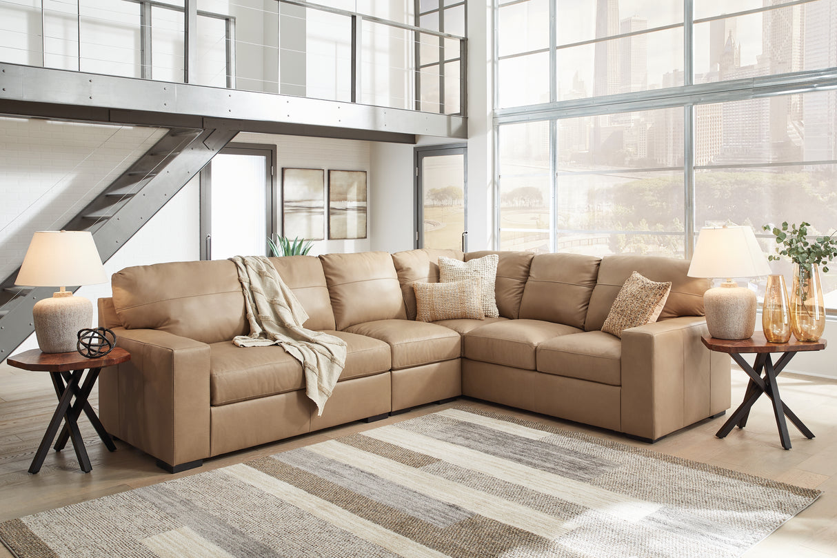 Nashville Furniture Outlets - Ashley Furniture - Bandon Sectional - RAF 3-Piece Sectional / Toffee - 38006S4