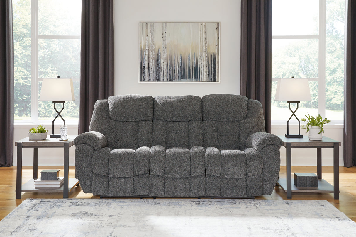 Nashville Furniture Outlets - Ashley Furniture - Foreside Living Room - Reclining Sofa / Charcoal - 3810488