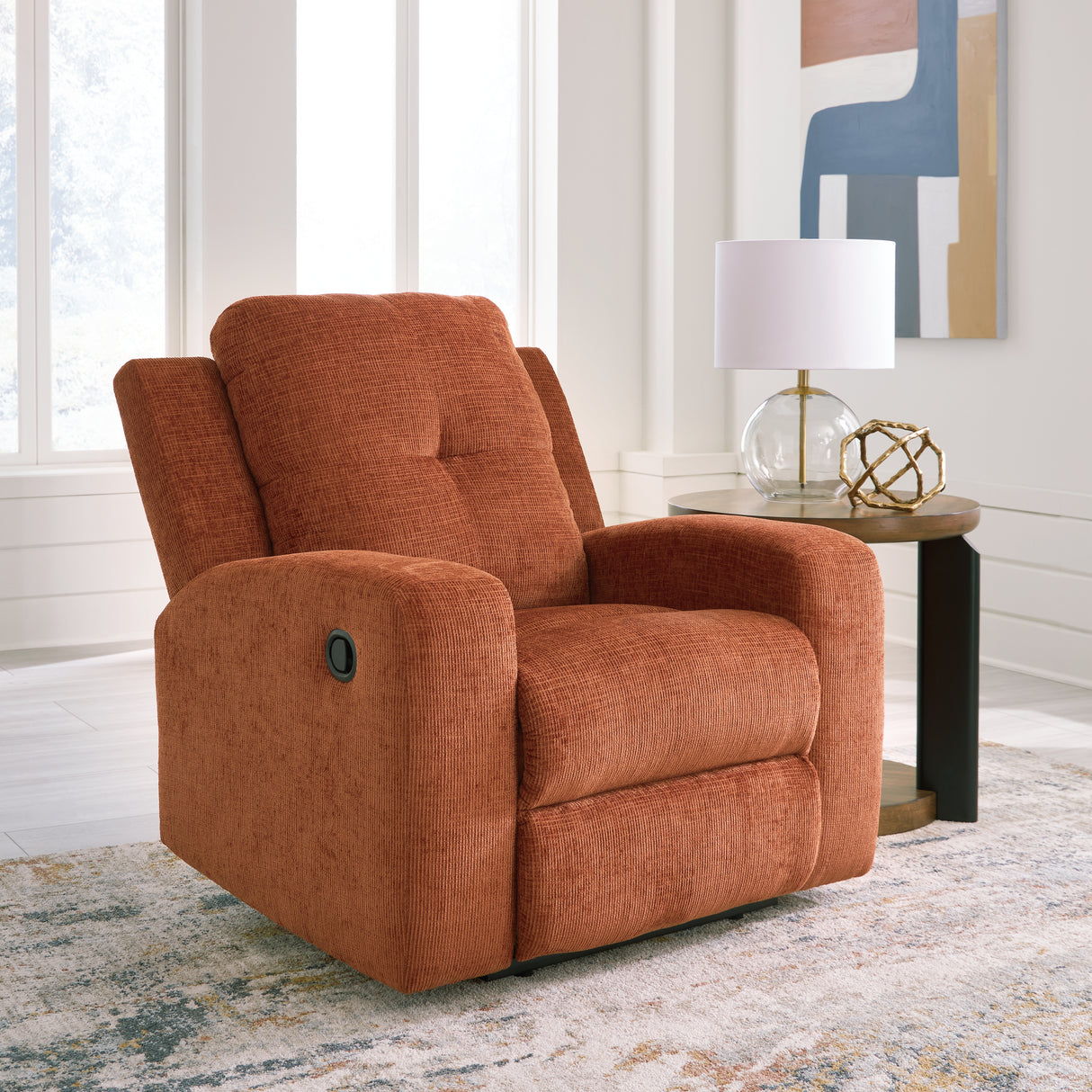 Nashville Furniture Outlets - Ashley Furniture - Danum Living Room - Zero Wall Recliner / Spice - 3880729