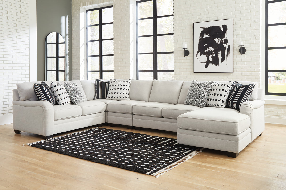 Nashville Furniture Outlets - Ashley Furniture - Huntsworth Sectional - RAF 2-Piece Sectional with Chaise / Dove Gray - 39702S1