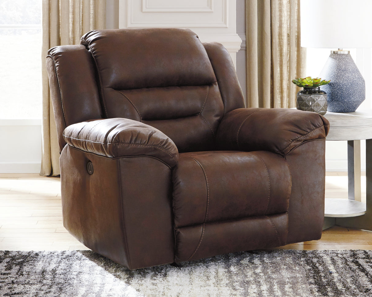 Nashville Furniture Outlets - Ashley Furniture - Stoneland Living Room - Power Rocker Recliner / Chocolate - 3990498