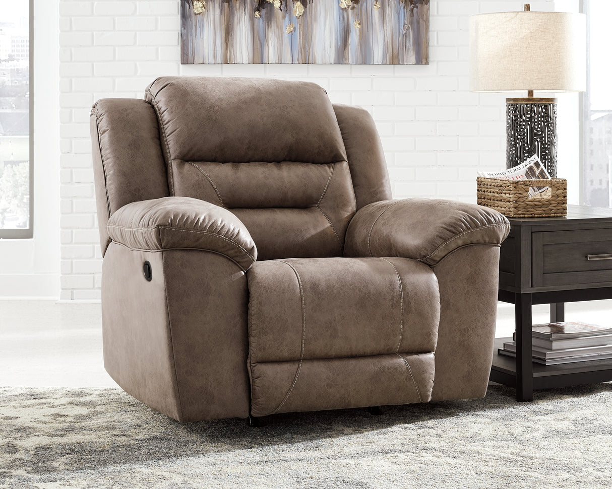 Nashville Furniture Outlets - Ashley Furniture - Stoneland Living Room - Rocker Recliner / Fossil - 3990525