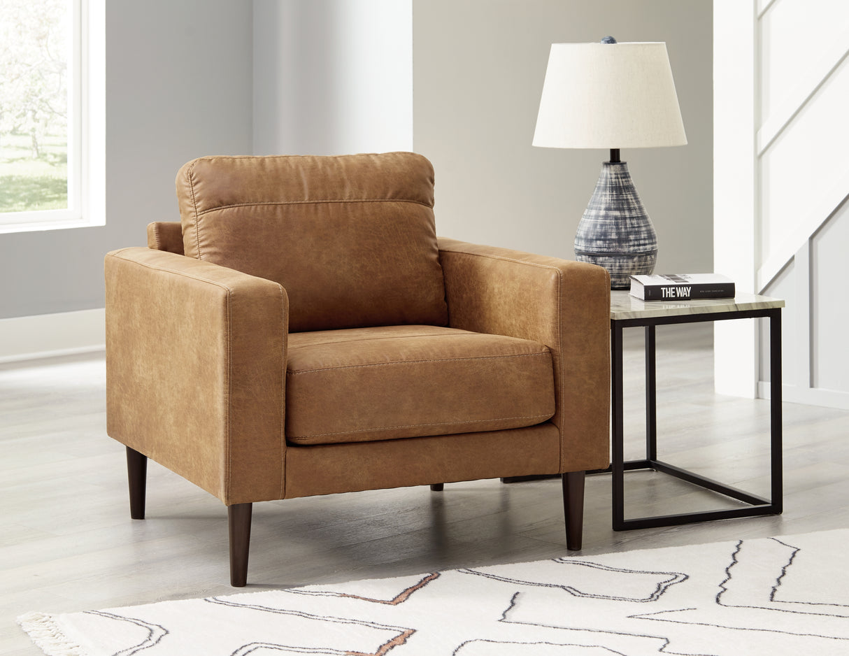 Nashville Furniture Outlets - Ashley Furniture - Telora Living Room - Chair / Caramel - 4100220