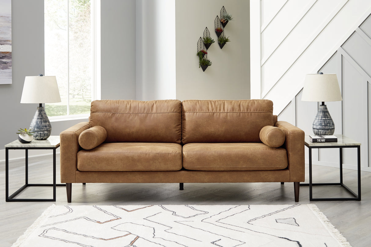 Nashville Furniture Outlets - Ashley Furniture - Telora Living Room - Ottoman / Caramel - 4100214