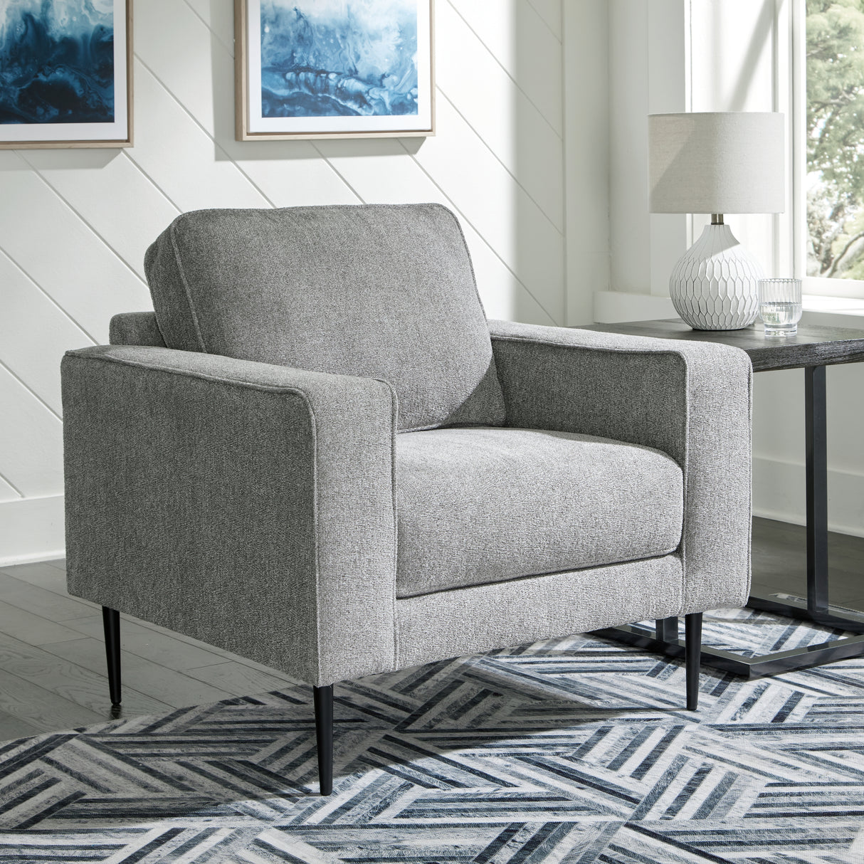 Nashville Furniture Outlets - Ashley Furniture - Hazela Living Room - Chair / Charcoal - 4110220