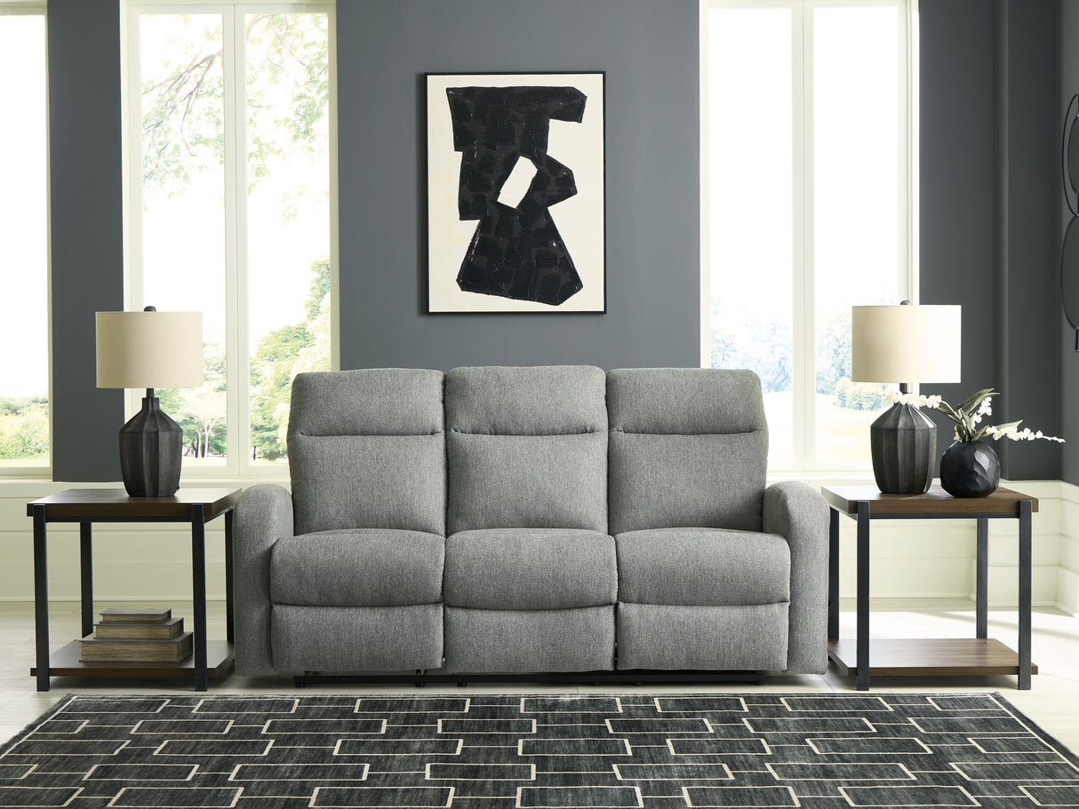 Nashville Furniture Outlets - Ashley Furniture - Gauntlet Living Room - Reclining Sofa / Sterling - PC4220488