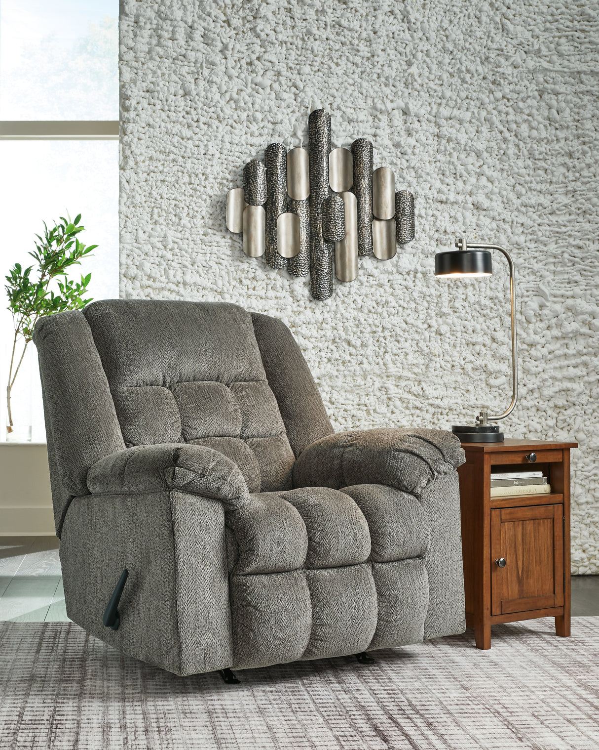 Nashville Furniture Outlets - Ashley Furniture - Kegler Living Room - Rocker Recliner / Putty - 4450425