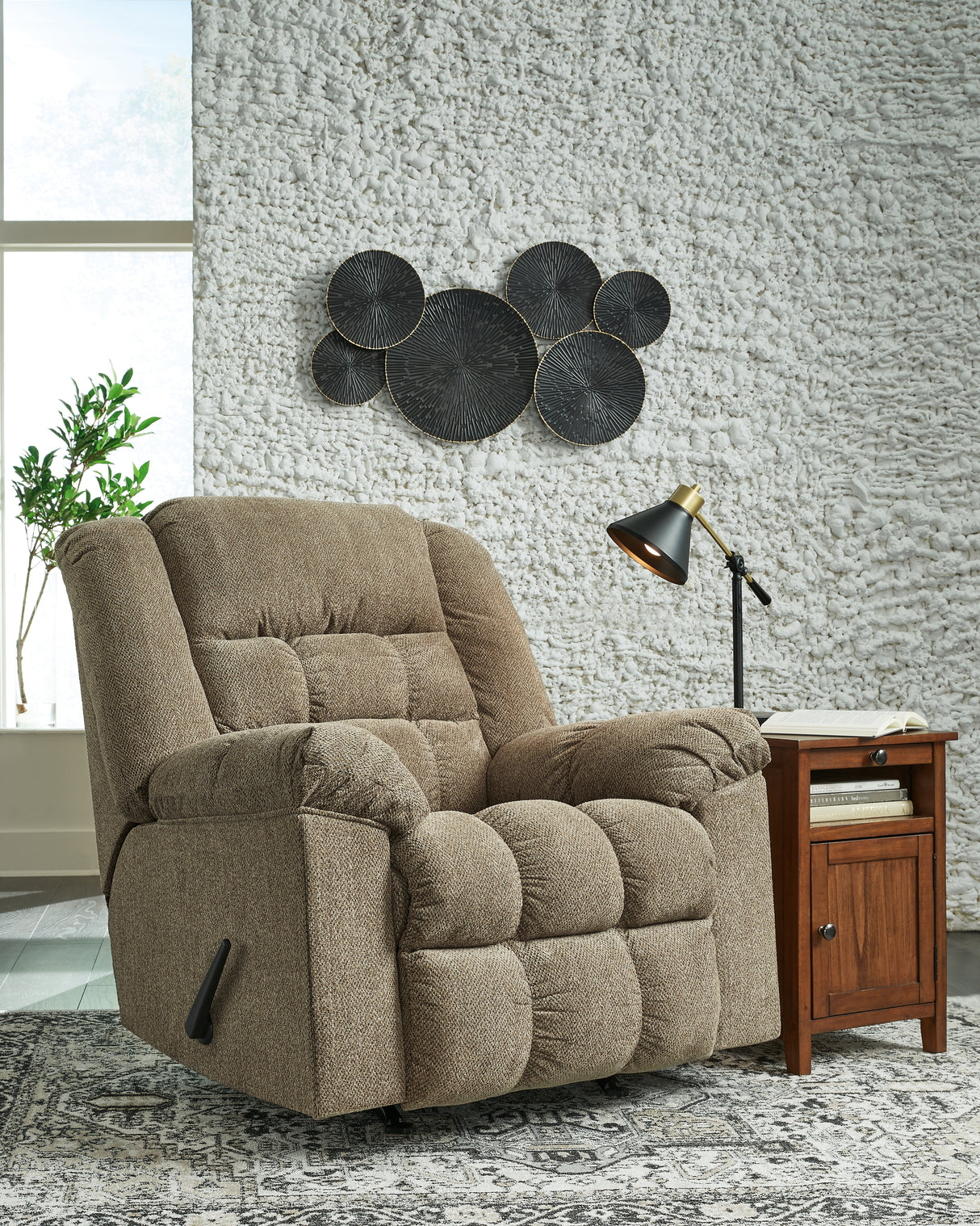 Nashville Furniture Outlets - Ashley Furniture - Kegler Living Room - Rocker Recliner / Briar - 4450525