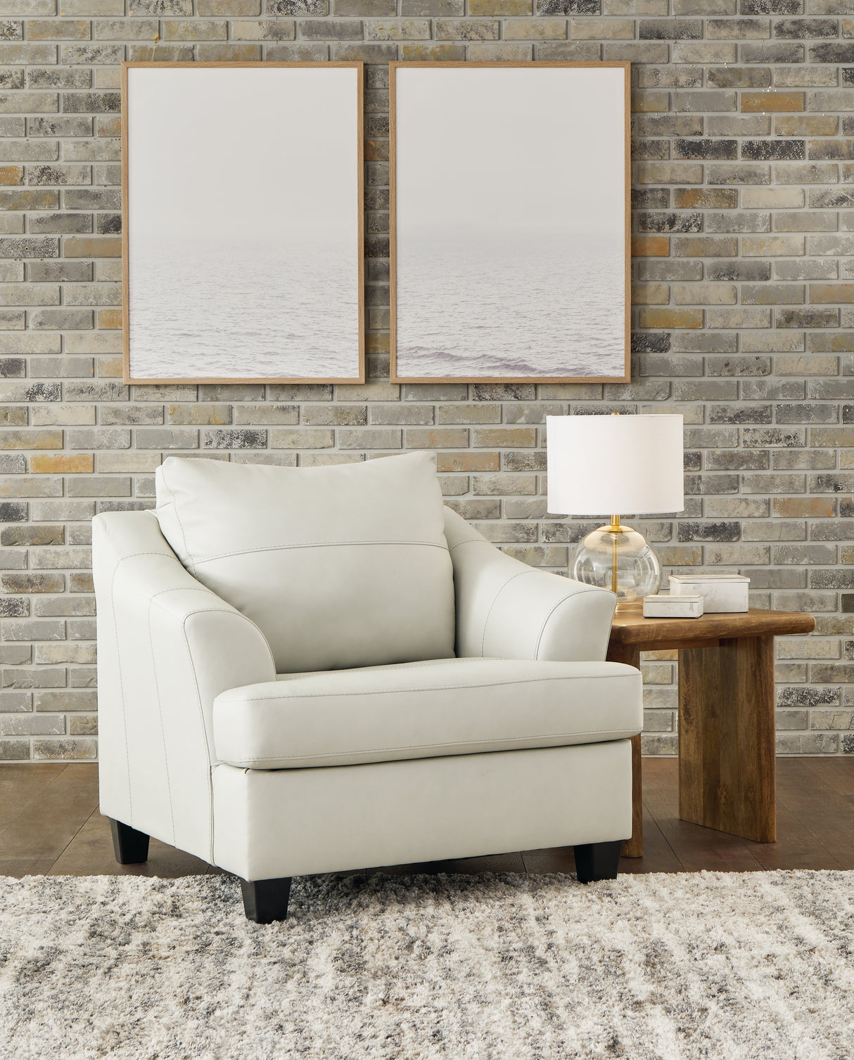 Nashville Furniture Outlets - Ashley Furniture - Genoa Living Room - Chair and a Half / Coconut - 4770423