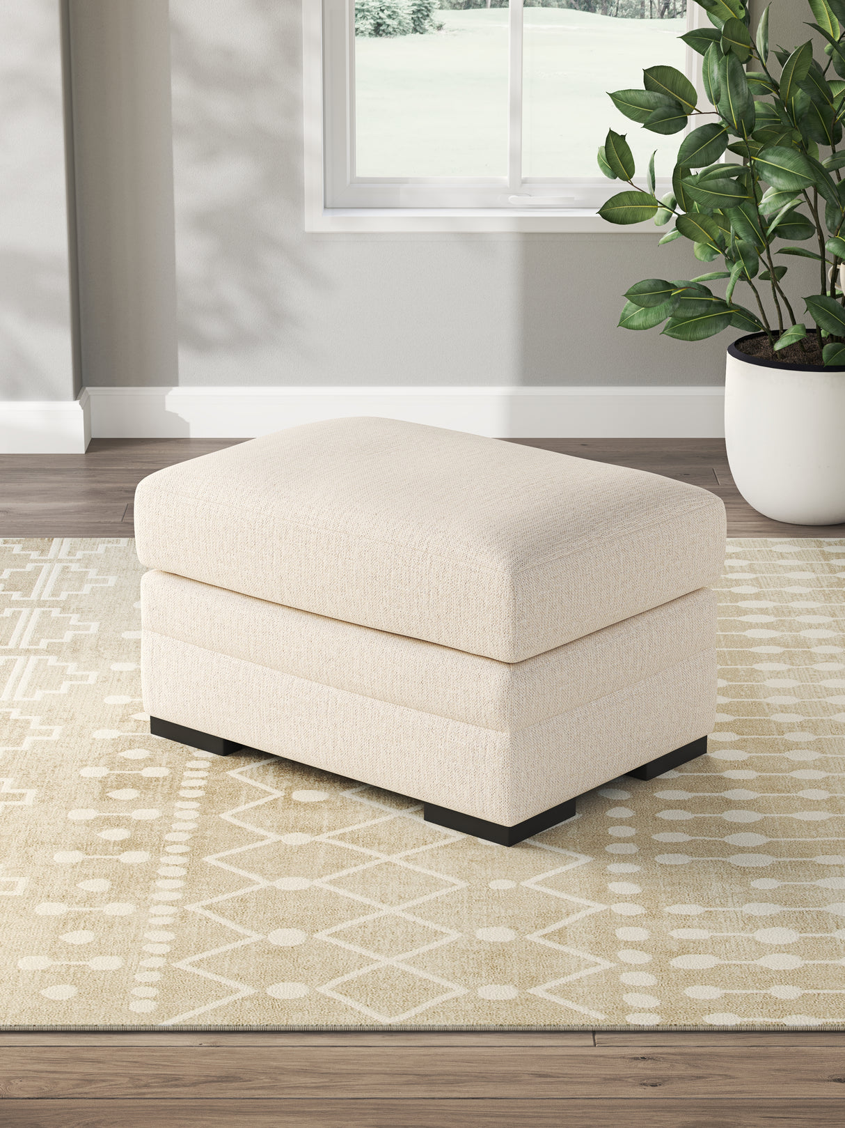 Nashville Furniture Outlets - Ashley Furniture - Lango Living Room - Ottoman / Jute - 4860214