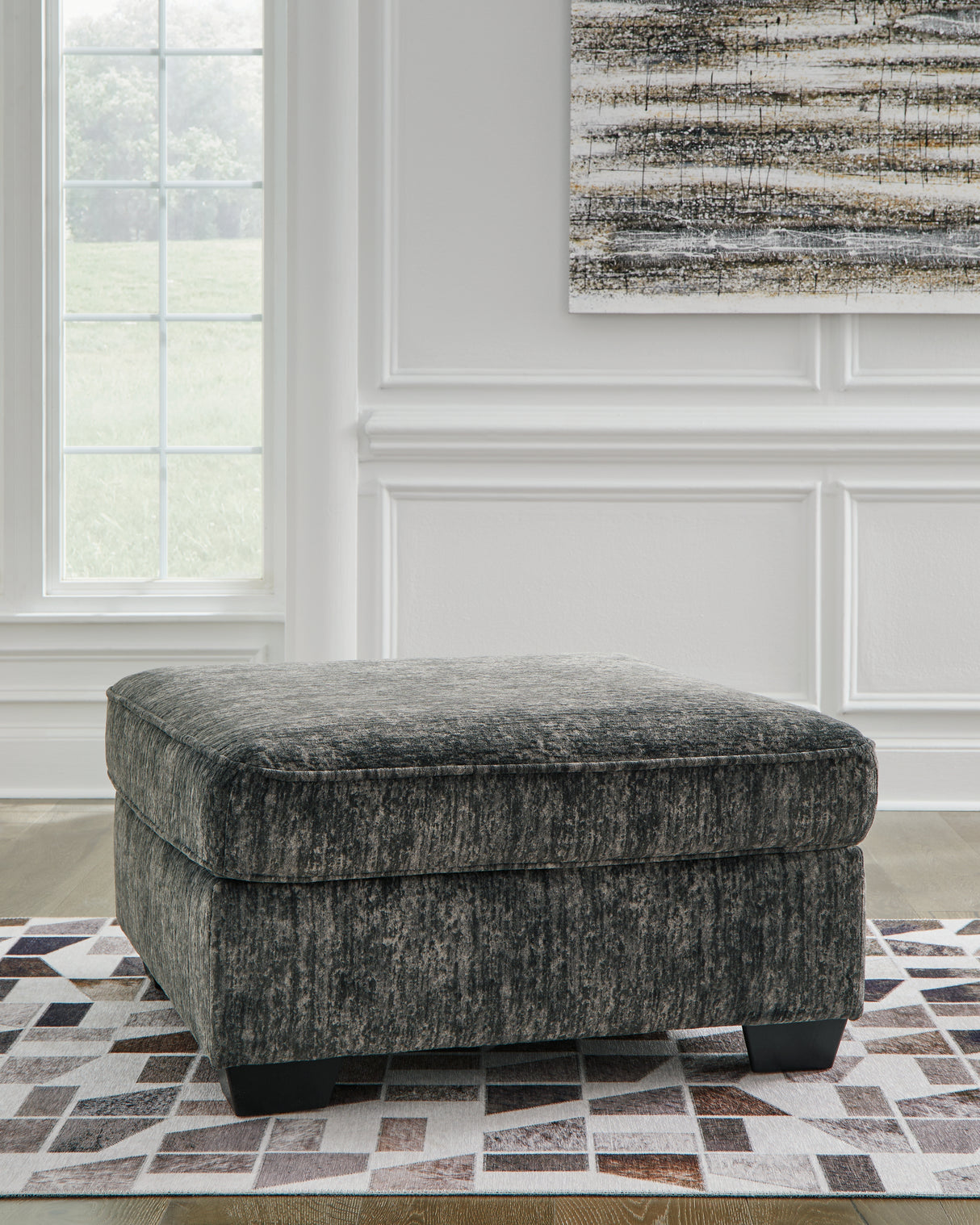 Nashville Furniture Outlets - Ashley Furniture - Lonoke Living Room - Oversized Accent Ottoman / Gunmetal - 5050408