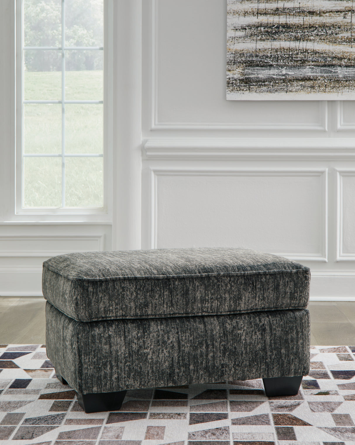 Nashville Furniture Outlets - Ashley Furniture - Lonoke Living Room - Oversized Accent Ottoman / Gunmetal - 5050408