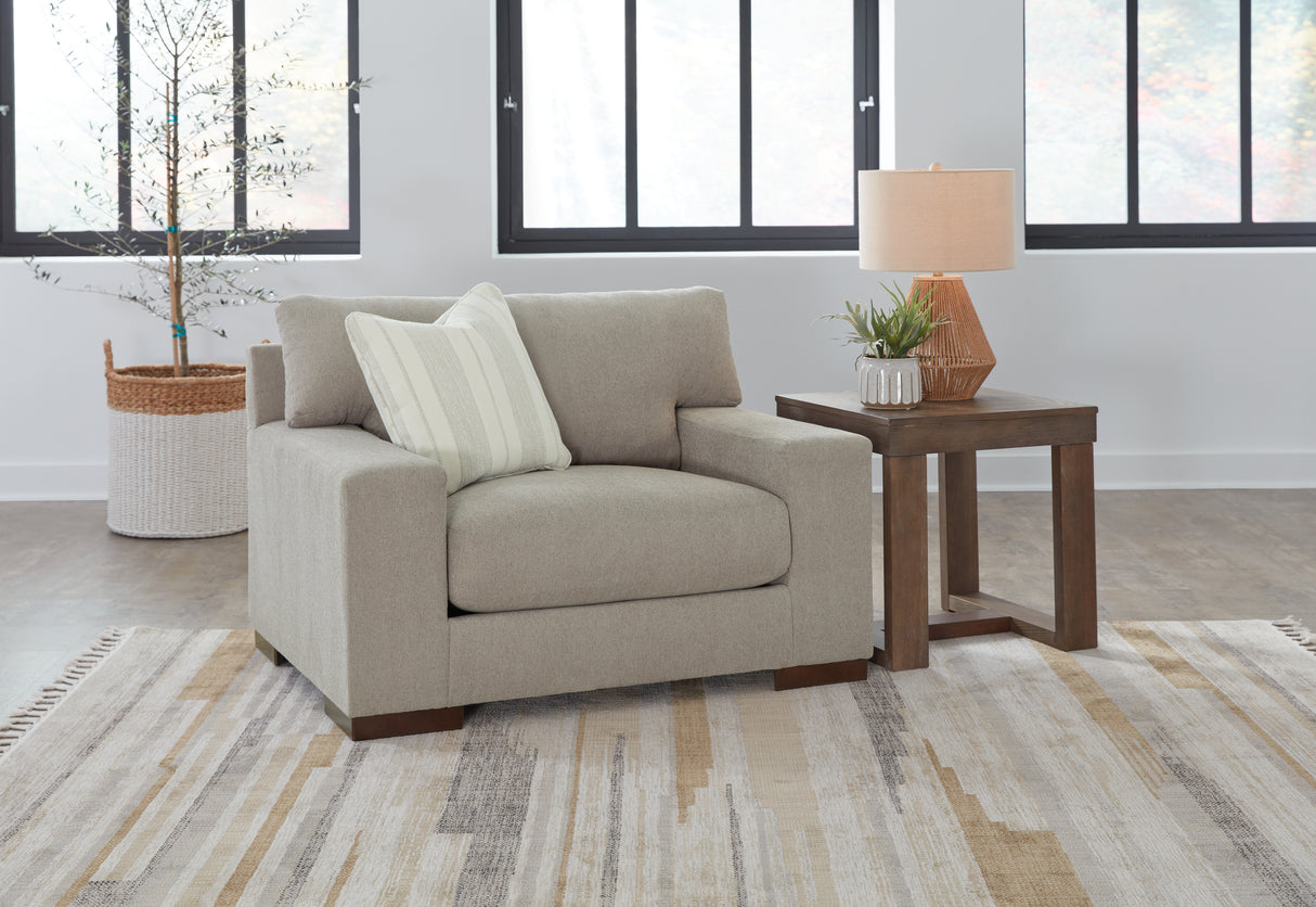 Nashville Furniture Outlets - Ashley Furniture - Maggie Living Room - Chair and a Half / Flax - 5200423