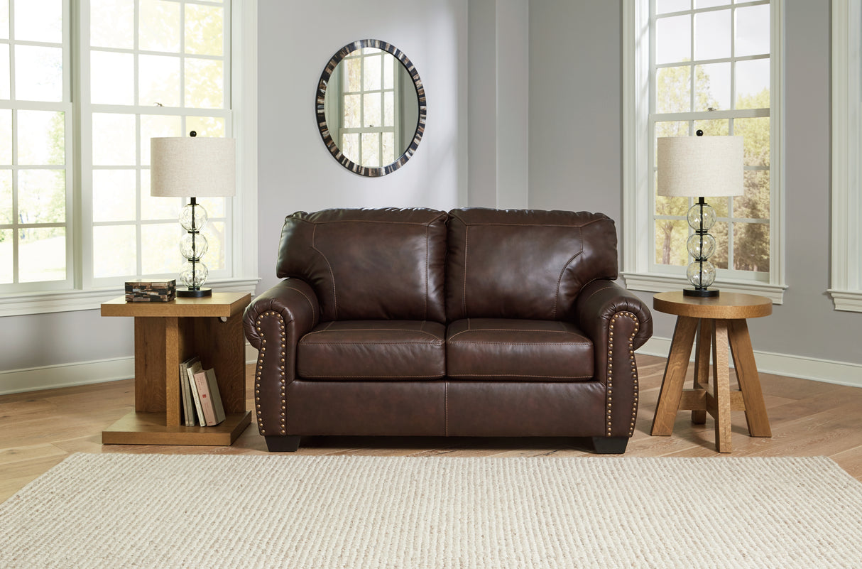 Nashville Furniture Outlets - Ashley Furniture - Colleton Living Room - Loveseat / Dark Brown - 5210735