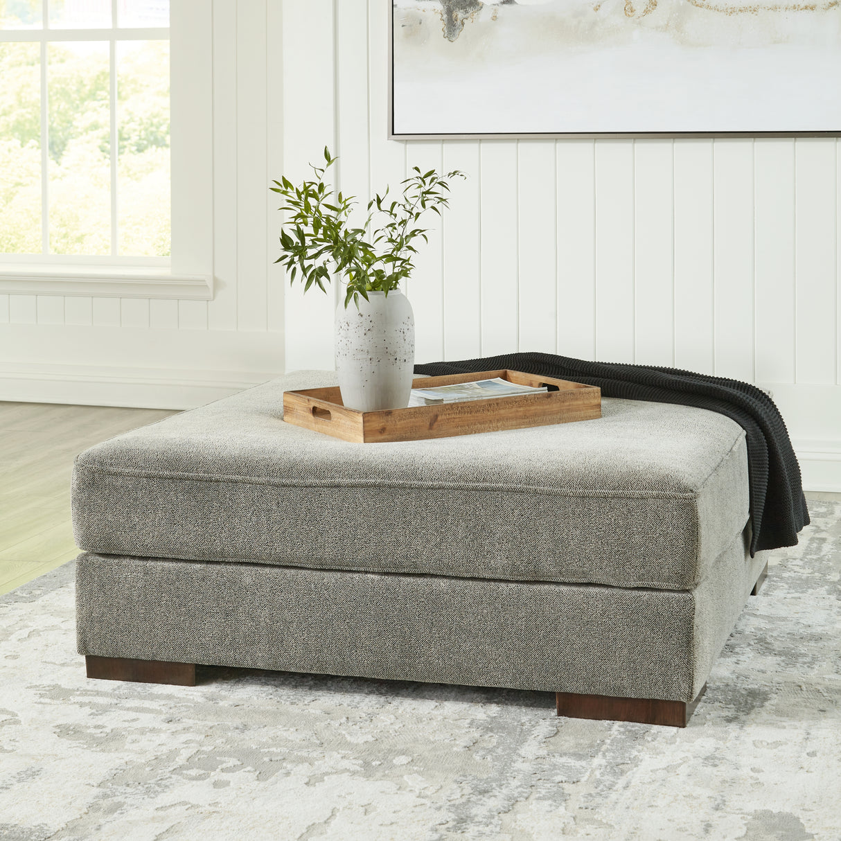 Nashville Furniture Outlets - Ashley Furniture - Bayless Living Room - Oversized Accent Ottoman / Smoke - 5230408