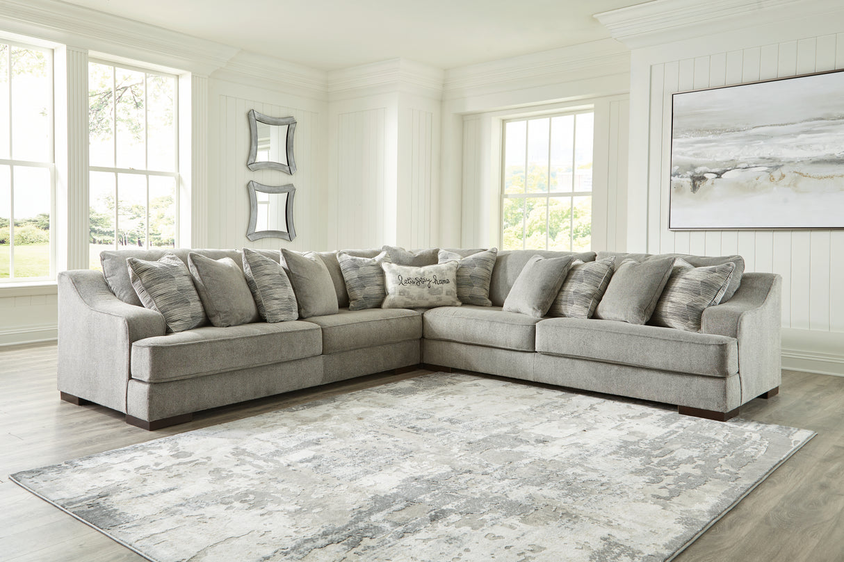 Nashville Furniture Outlets - Ashley Furniture - Bayless Sectional - LAF 5-Piece Sectional / Smoke - 52304S3