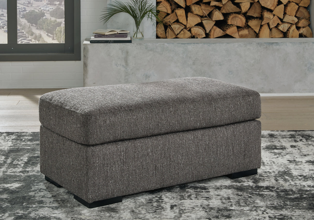 Nashville Furniture Outlets - Ashley Furniture - Gardiner Living Room - Ottoman / Pewter - 5240414