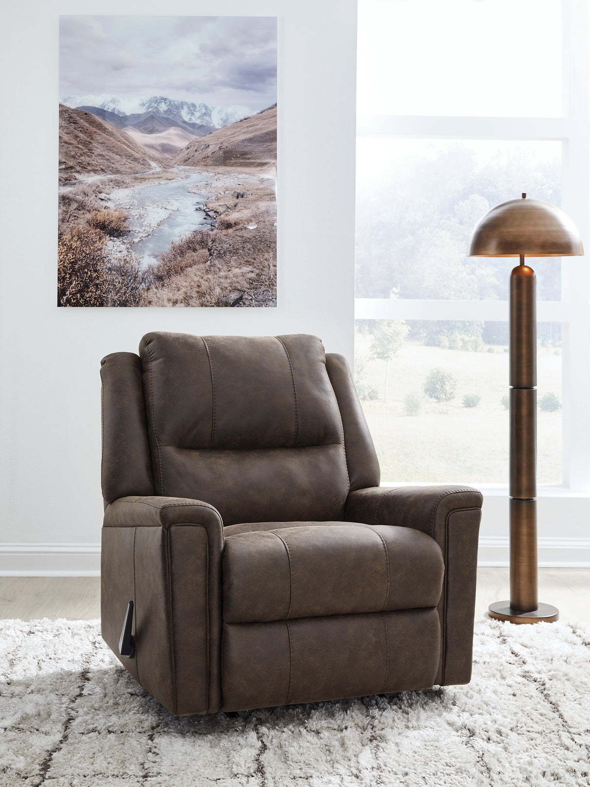 Nashville Furniture Outlets - Ashley Furniture - Lixtowel Living Room - Rocker Recliner / Walnut - PC5300425