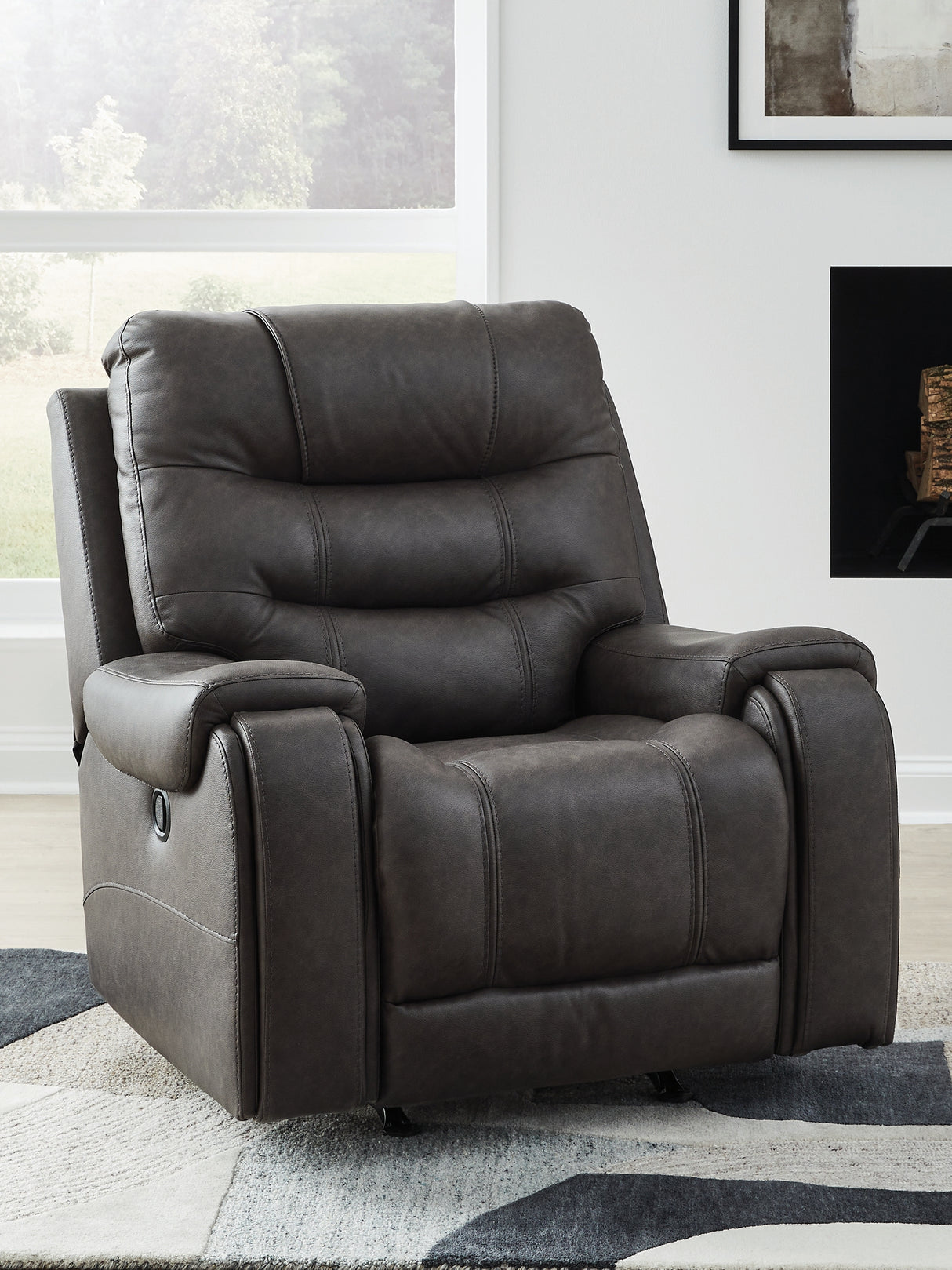 Nashville Furniture Outlets - Ashley Furniture - Femley Living Room - Rocker Recliner / Smoke - PC5330625