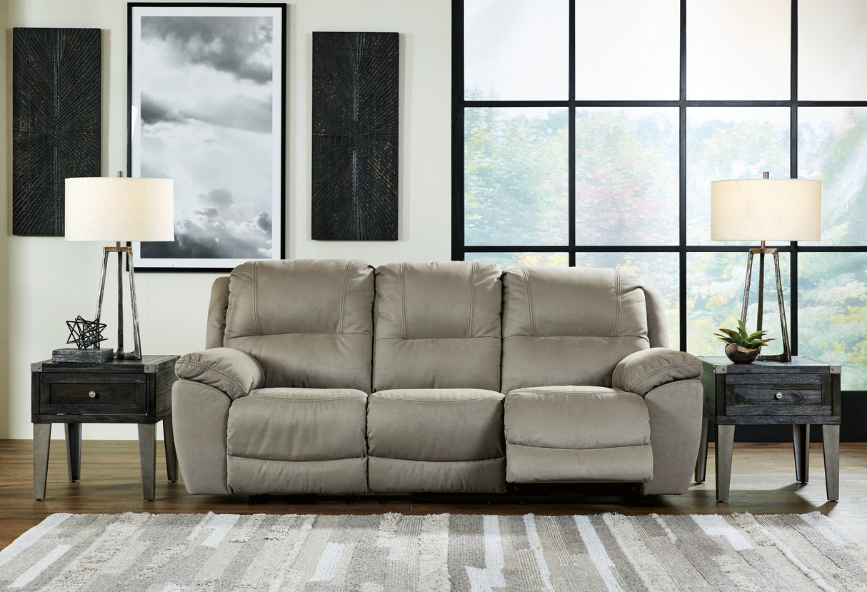 Nashville Furniture Outlets - Ashley Furniture - Next-Gen Gaucho Living Room - Reclining Power Sofa / Putty - 5420387
