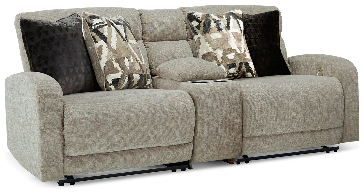 Nashville Furniture Outlets - Ashley Furniture - Colleyville Sectional - 7-Piece Power Reclining Sectional with Chaise / Stone - 54405S32