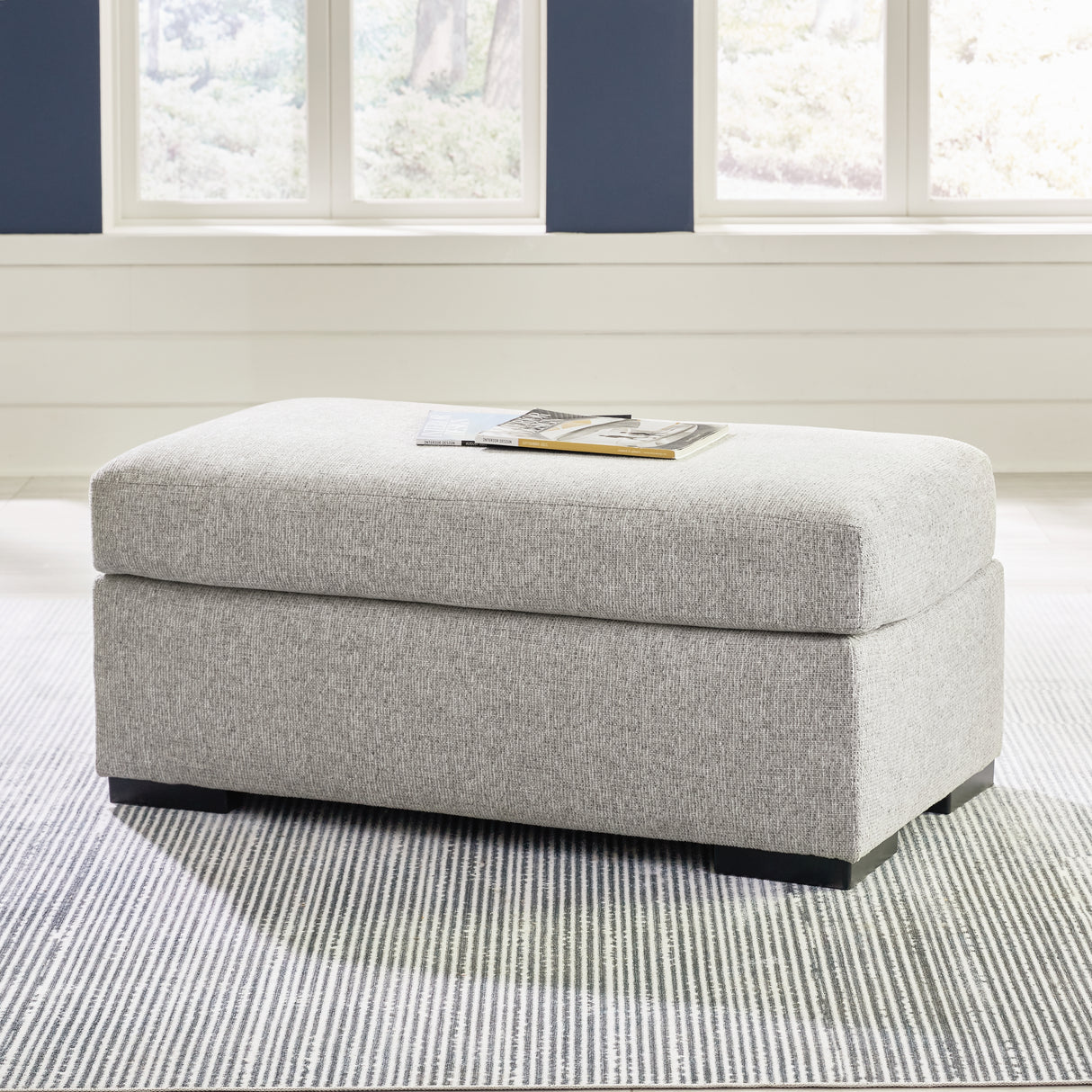 Nashville Furniture Outlets - Ashley Furniture - Evansley Living Room - Ottoman / Pewter - 5450314