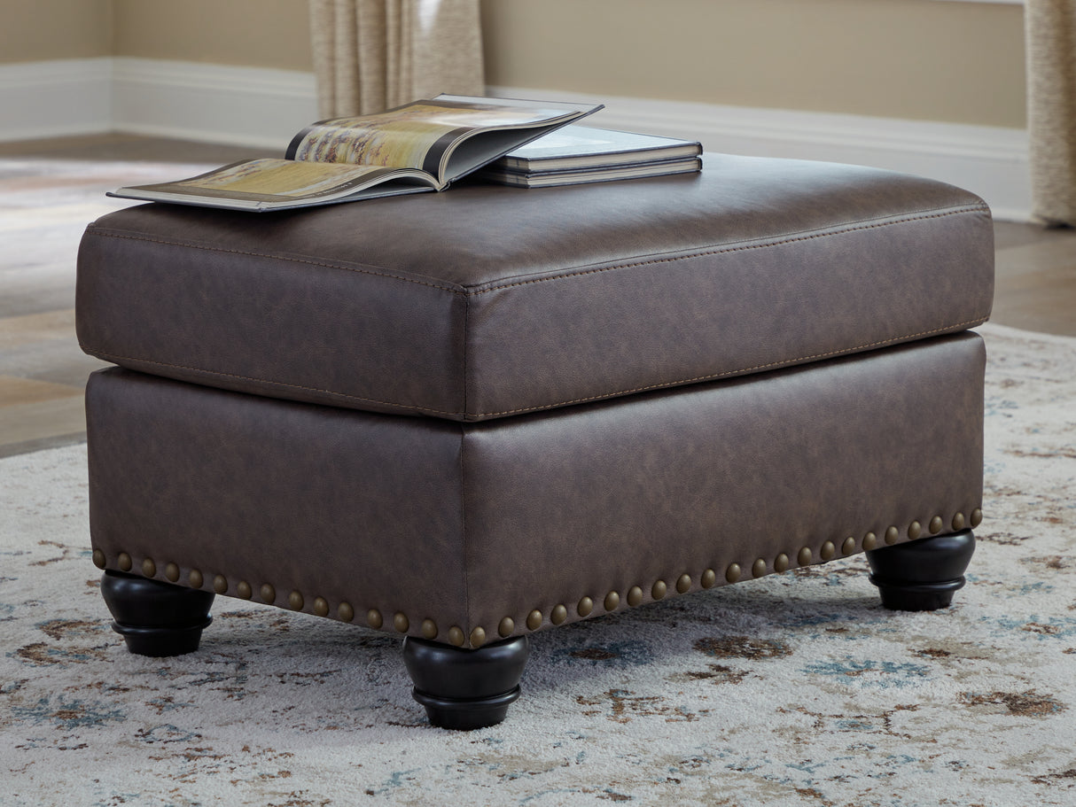 Nashville Furniture Outlets - Ashley Furniture - Roxmere Living Room - Ottoman / Umber - 5550314