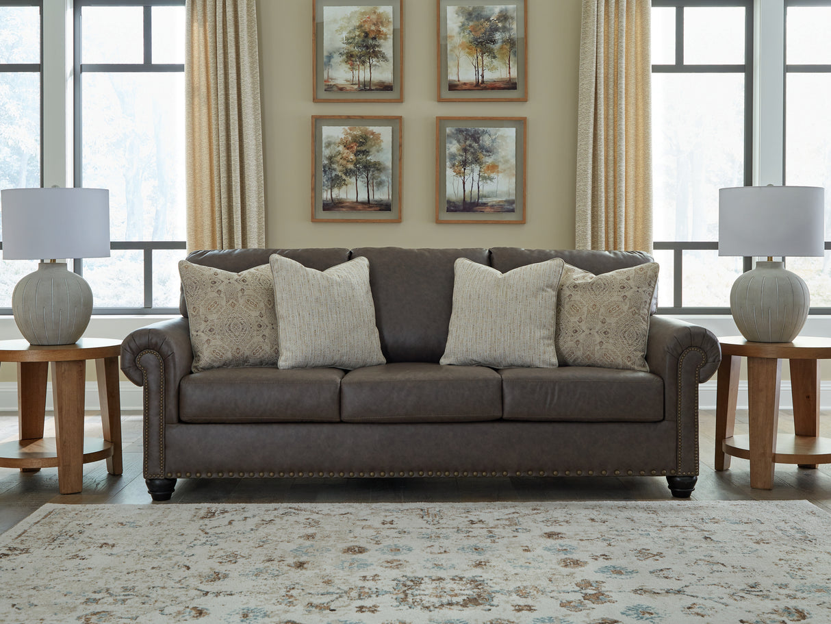 Nashville Furniture Outlets - Ashley Furniture - Roxmere Living Room - Queen Sofa Sleeper / Umber - 5550339