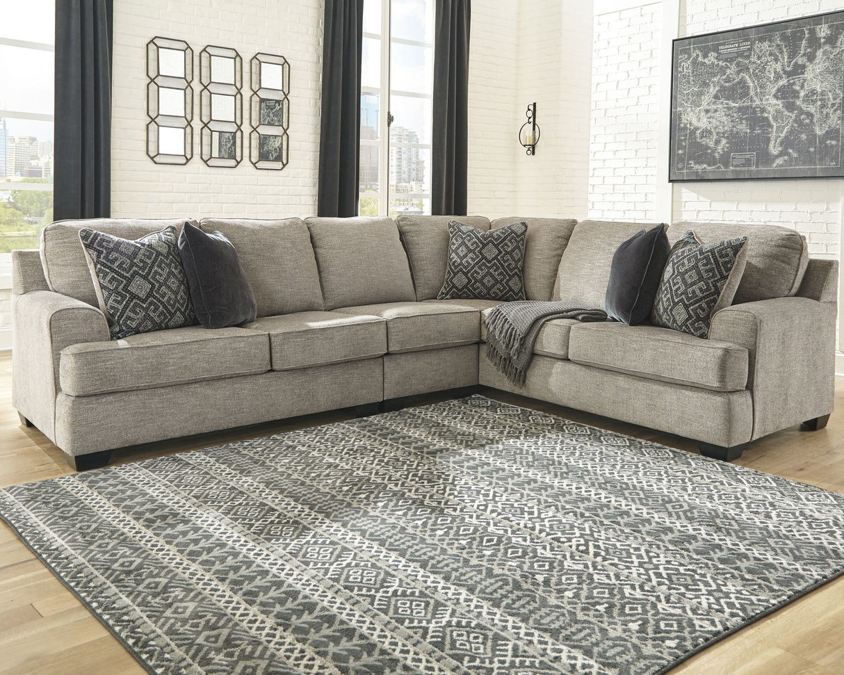 Nashville Furniture Outlets - Ashley Furniture - Bovarian Sectional - RAF 3-Piece Sectional / Stone - 56103S2