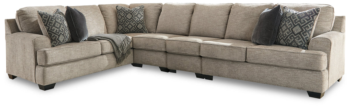 Nashville Furniture Outlets - Ashley Furniture - Bovarian Sectional - LAF 4-Piece Sectional / Stone - 56103S6