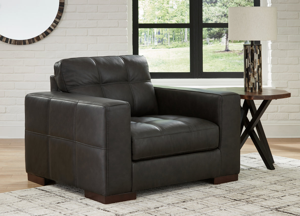 Nashville Furniture Outlets - Ashley Furniture - Luigi Living Room - Chair and a Half / Thunder - 5650623