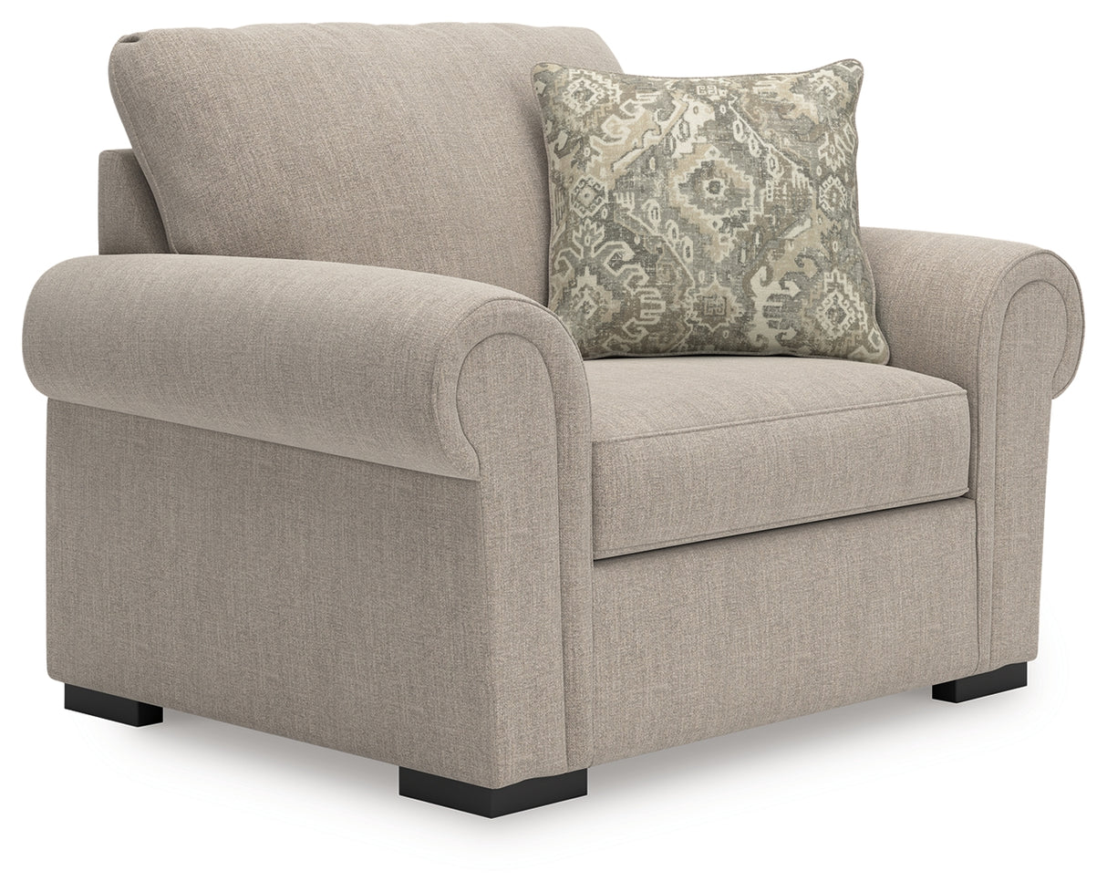 Nashville Furniture Outlets - Ashley Furniture - Sararose Living Room - Chair and a Half / Heather - 5710223