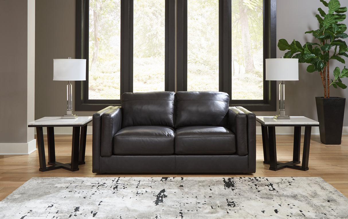 Nashville Furniture Outlets - Ashley Furniture - Amiata Living Room - Loveseat / Onyx - 5740535