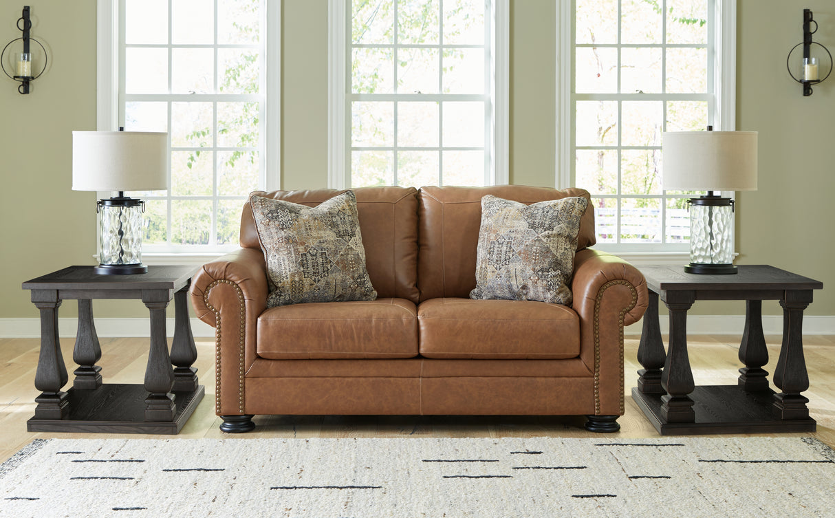 Nashville Furniture Outlets - Ashley Furniture - Carianna Living Room - Loveseat / Caramel - 5760435