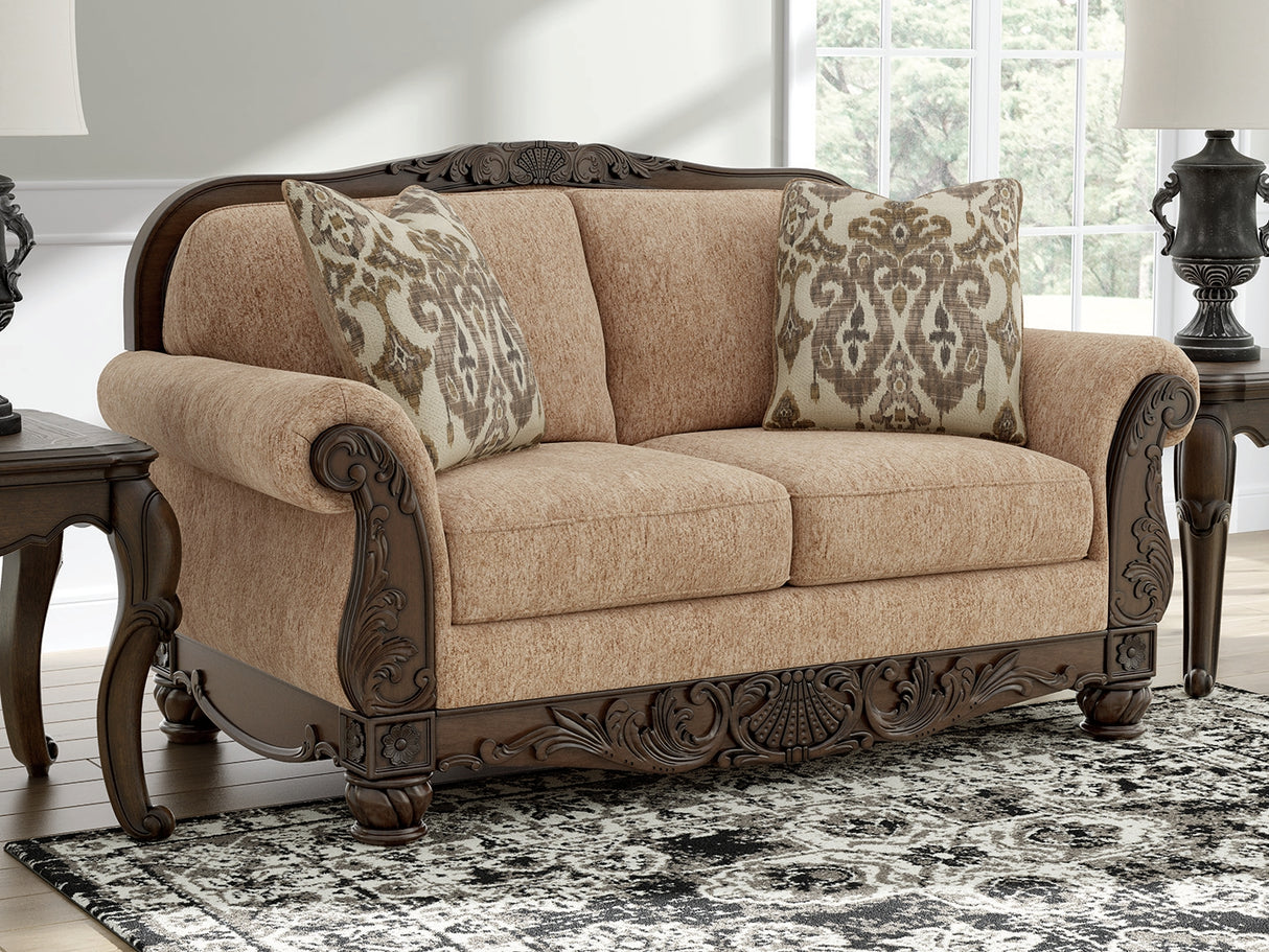 Nashville Furniture Outlets - Ashley Furniture - Chelsworth Living Room - Loveseat / Golden - PC5790535