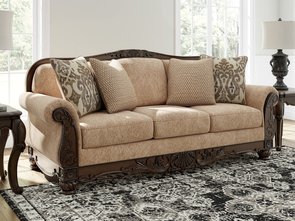 Nashville Furniture Outlets - Ashley Furniture - Chelsworth Living Room - RAF Corner Chaise / Golden - PC5790516