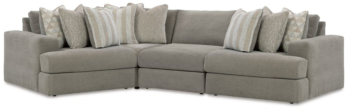 Nashville Furniture Outlets - Ashley Furniture - Avaliyah Sectional - RAF 6-Piece Sectional with Chaise / Ash - 58103S12