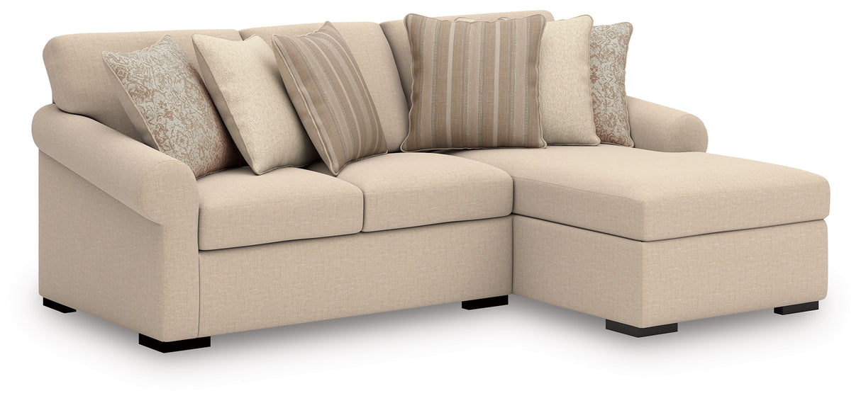 Nashville Furniture Outlets - Ashley Furniture - LadyMae Sectional - RAF 2-Piece Sectional with Chaise / Twill - 59404S2