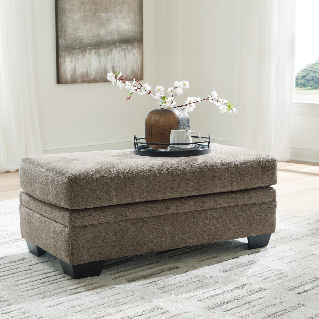 Nashville Furniture Outlets - Ashley Furniture - Stonemeade Living Room - Ottoman / Nutmeg - 5950514