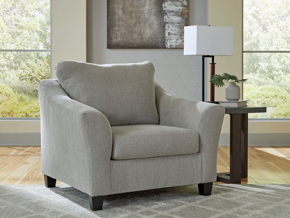 Nashville Furniture Outlets - Ashley Furniture - Willarae Living Room - Chair and a Half / Taupe - 5980323