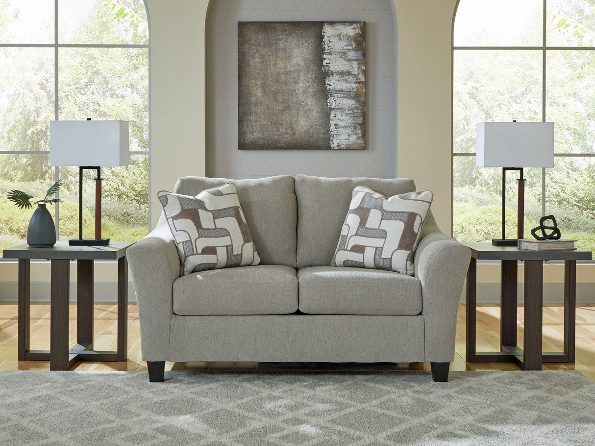 Nashville Furniture Outlets - Ashley Furniture - Willarae Living Room - Loveseat / Taupe - 5980335