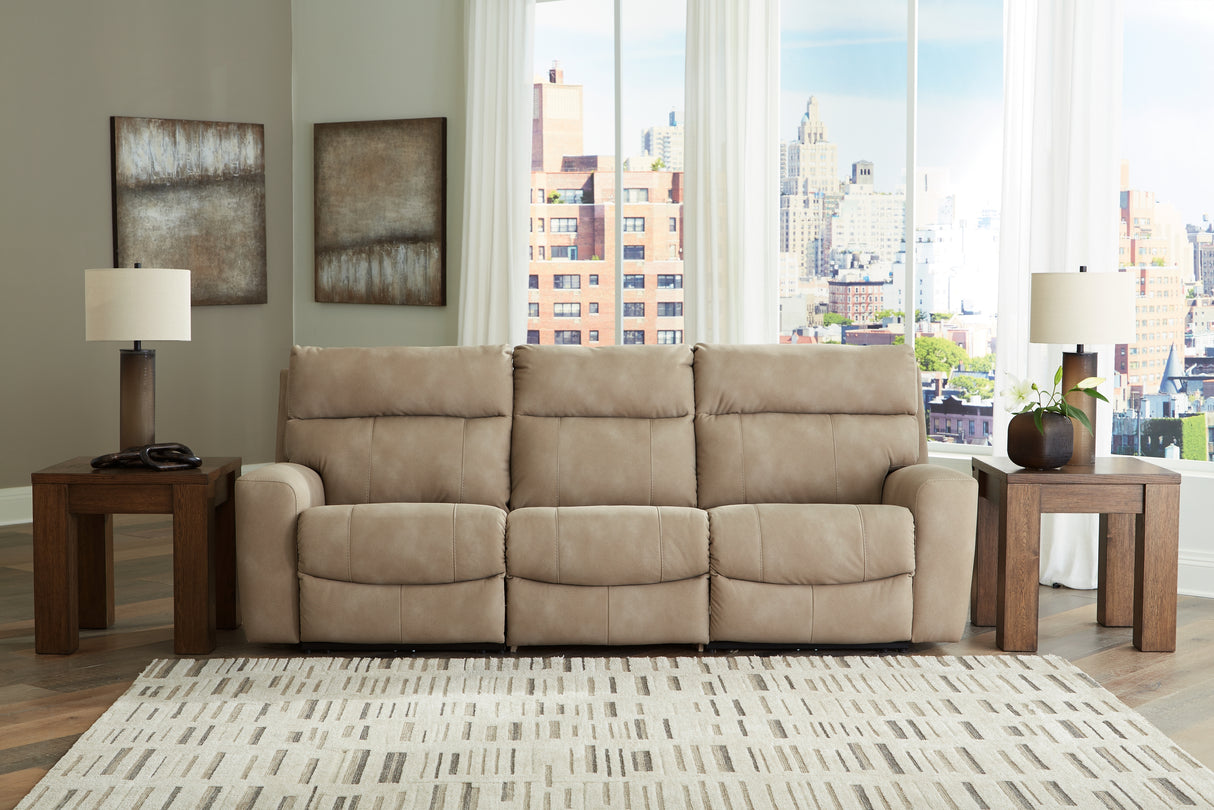 Nashville Furniture Outlets - Ashley Furniture - Next-Gen DuraPella Sectional - 3-Piece Power Reclining Sectional Sofa / Sand - 61004S2
