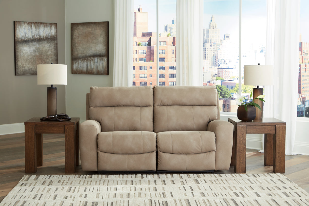 Nashville Furniture Outlets - Ashley Furniture - Next-Gen DuraPella Sectional - 2-Piece Power Reclining Sectional Loveseat / Sand - 61004S1