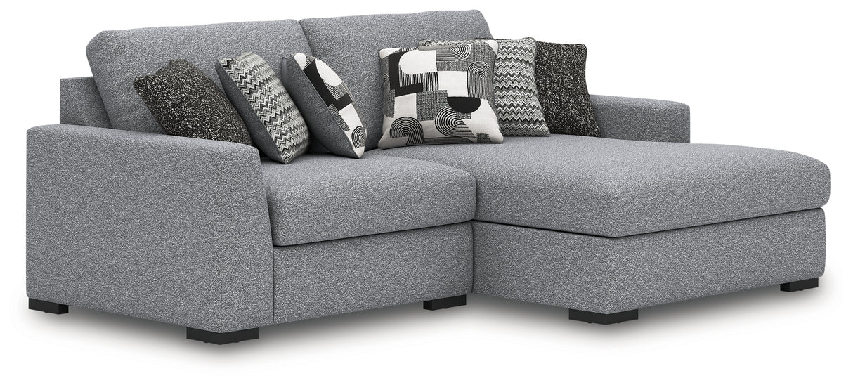 Nashville Furniture Outlets - Ashley Furniture - Bealton Sectional - RAF 6-Piece Sectional with Chaise / Salt and Pepper - 61305S12