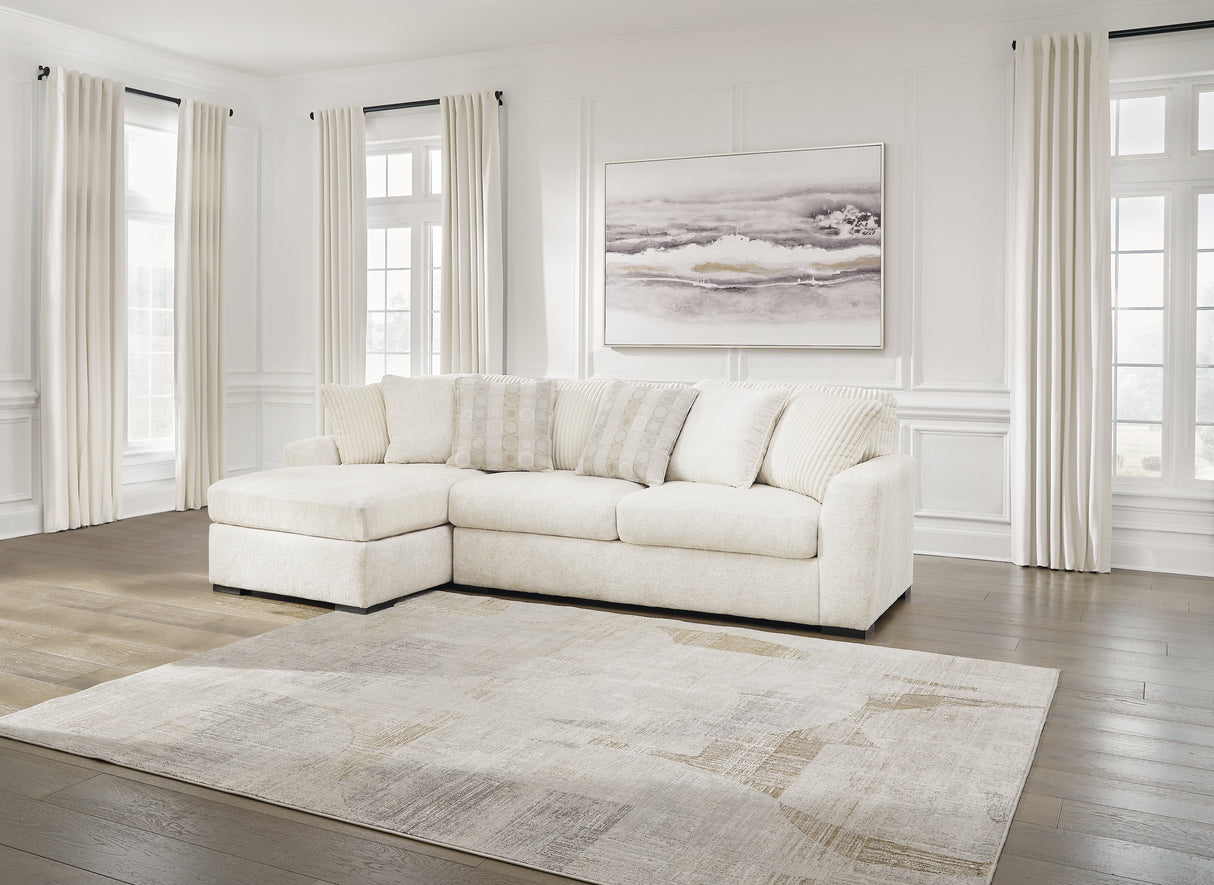 Nashville Furniture Outlets - Ashley Furniture - Chessington Sectional - RAF 2-Piece Sectional with Chaise / Ivory - 61904S1