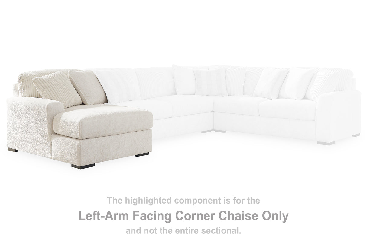 Nashville Furniture Outlets - Ashley Furniture - Chessington Sectional - LAF Corner Chaise / Ivory - 6190416