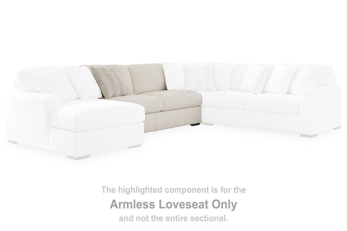 Nashville Furniture Outlets - Ashley Furniture - Chessington Sectional - Armless Loveseat / Ivory - 6190434