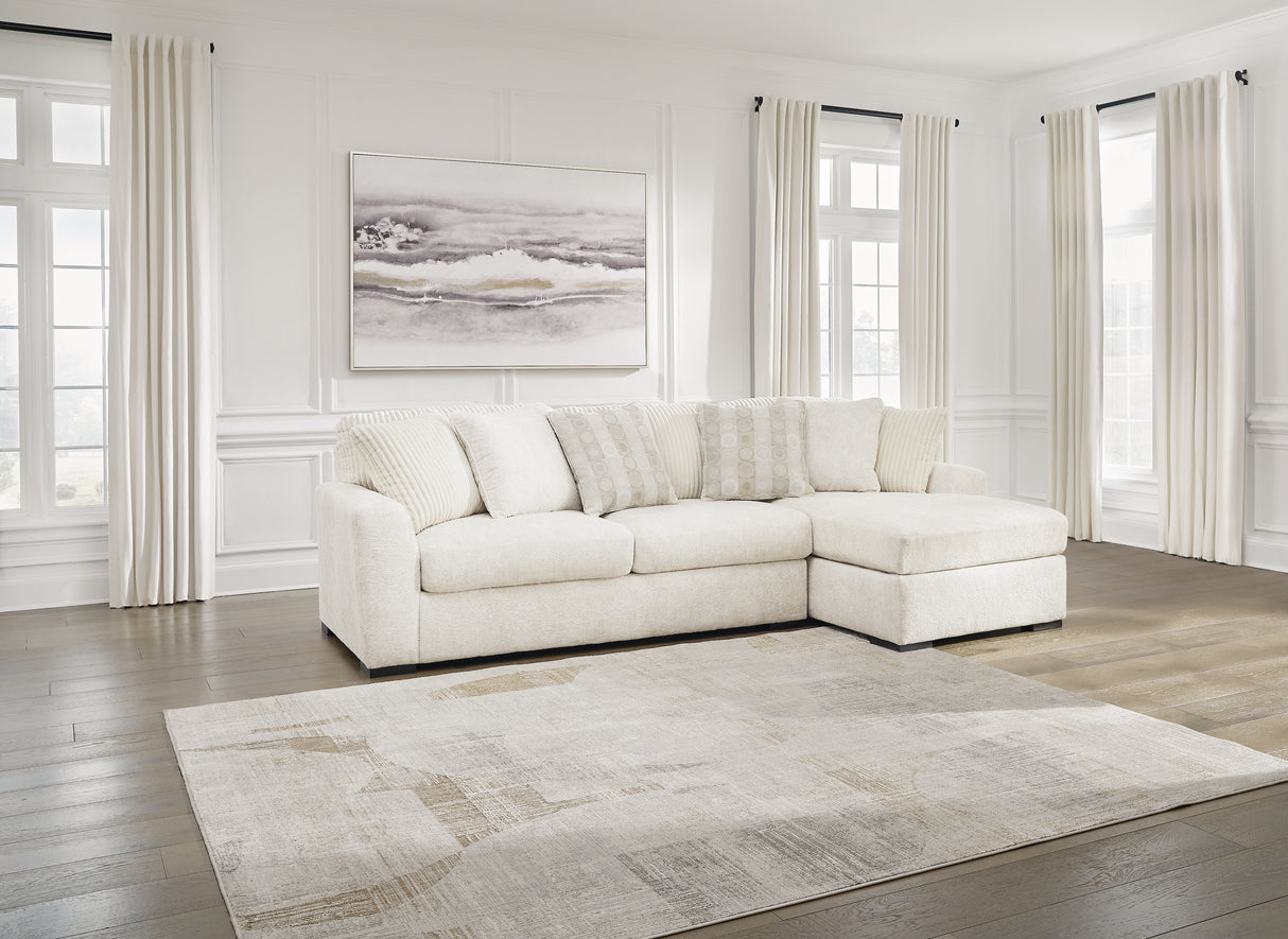 Nashville Furniture Outlets - Ashley Furniture - Chessington Sectional - LAF 2-Piece Sectional with Chaise / Ivory - 61904S2