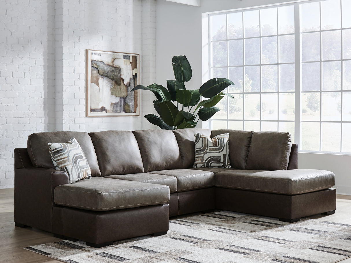 Nashville Furniture Outlets - Ashley Furniture - Castille Way Sectional - LAF 2-Piece Sectional with Chaise / Fossil - PC62703S2