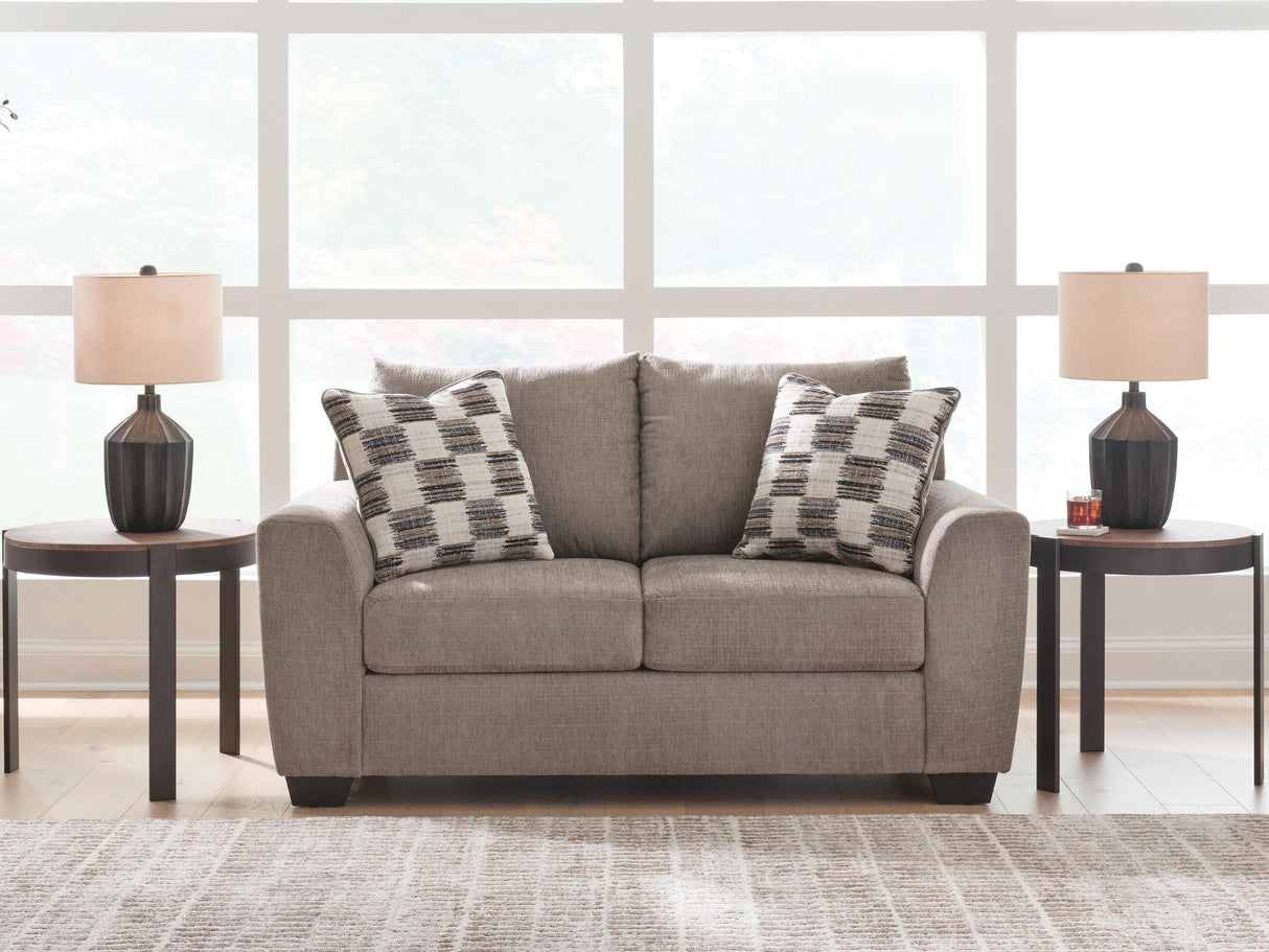 Nashville Furniture Outlets - Ashley Furniture - Loreo Living Room - Loveseat / Truffle - 6310235